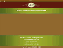 Tablet Screenshot of cafe-arazu.com